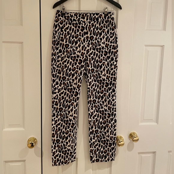 J. Crew High Rise Remi Pant in Leopard Print - Picture 2 of 8